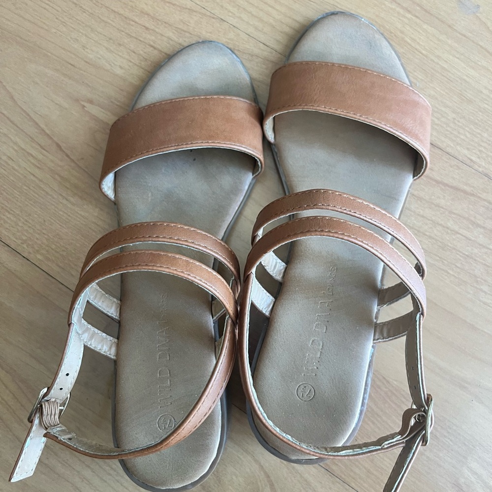 Aldo Women's Brown Strappy Sandals